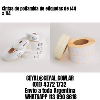 Cintas de poliamida de etiquetas de 144 x 114