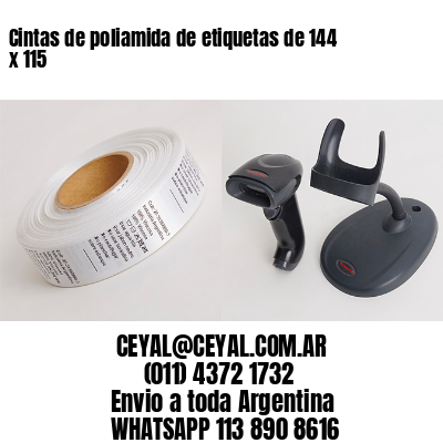 Cintas de poliamida de etiquetas de 144 x 115