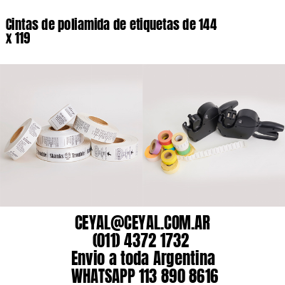Cintas de poliamida de etiquetas de 144 x 119