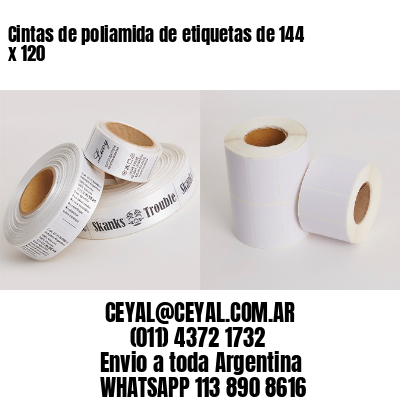 Cintas de poliamida de etiquetas de 144 x 120