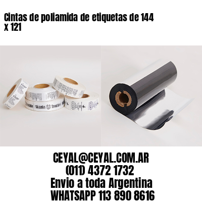 Cintas de poliamida de etiquetas de 144 x 121