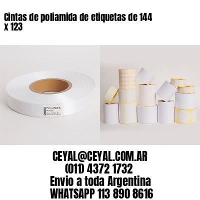 Cintas de poliamida de etiquetas de 144 x 123