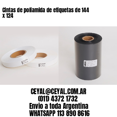 Cintas de poliamida de etiquetas de 144 x 124