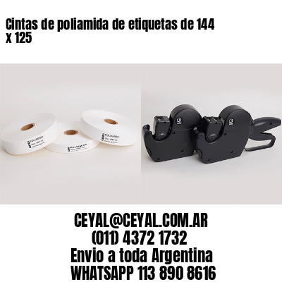 Cintas de poliamida de etiquetas de 144 x 125