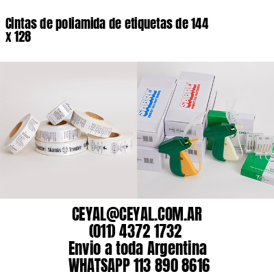Cintas de poliamida de etiquetas de 144 x 128