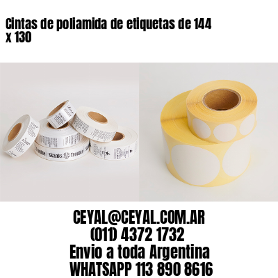 Cintas de poliamida de etiquetas de 144 x 130