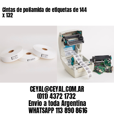 Cintas de poliamida de etiquetas de 144 x 132