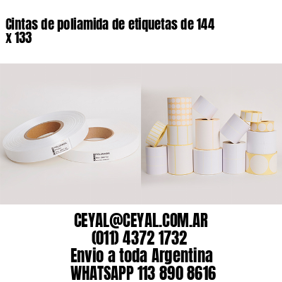 Cintas de poliamida de etiquetas de 144 x 133
