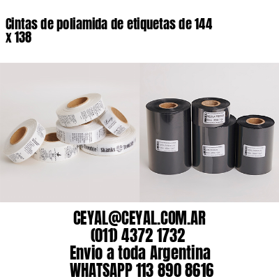 Cintas de poliamida de etiquetas de 144 x 138