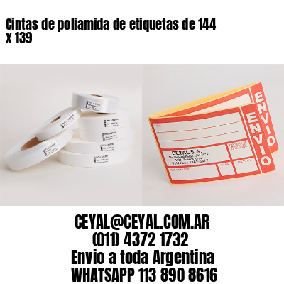 Cintas de poliamida de etiquetas de 144 x 139