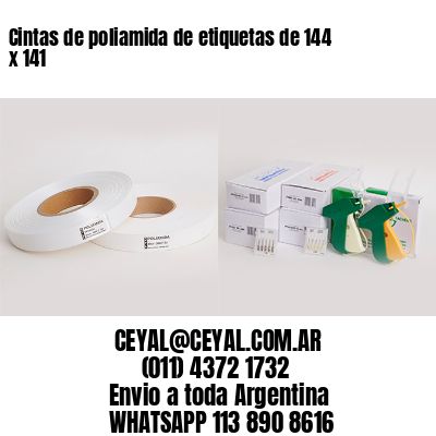 Cintas de poliamida de etiquetas de 144 x 141
