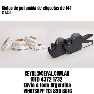 Cintas de poliamida de etiquetas de 144 x 143