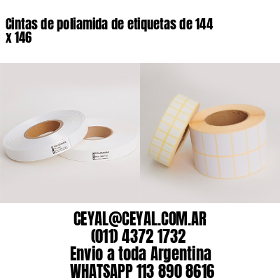 Cintas de poliamida de etiquetas de 144 x 146