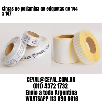 Cintas de poliamida de etiquetas de 144 x 147