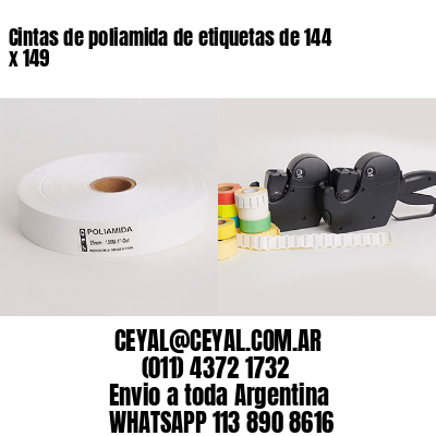Cintas de poliamida de etiquetas de 144 x 149