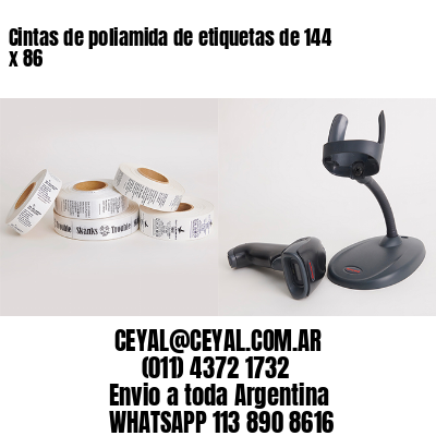 Cintas de poliamida de etiquetas de 144 x 86
