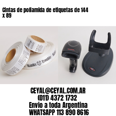 Cintas de poliamida de etiquetas de 144 x 89
