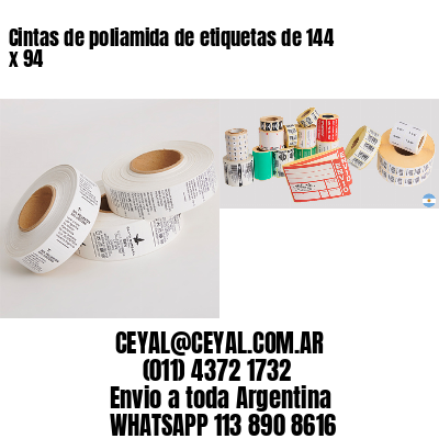 Cintas de poliamida de etiquetas de 144 x 94