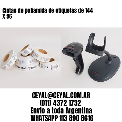 Cintas de poliamida de etiquetas de 144 x 96