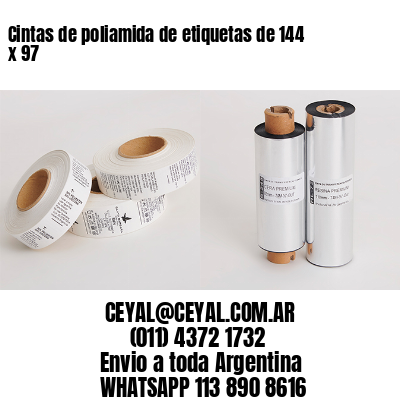 Cintas de poliamida de etiquetas de 144 x 97