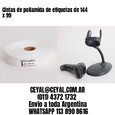 Cintas de poliamida de etiquetas de 144 x 99