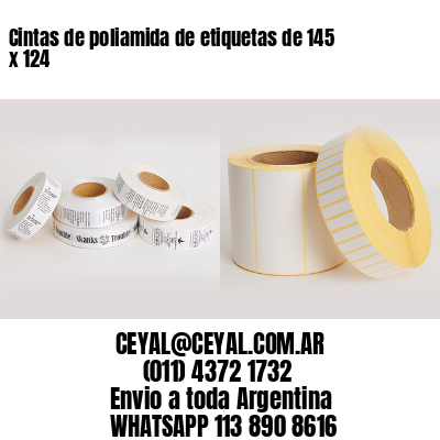 Cintas de poliamida de etiquetas de 145 x 124