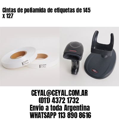 Cintas de poliamida de etiquetas de 145 x 127