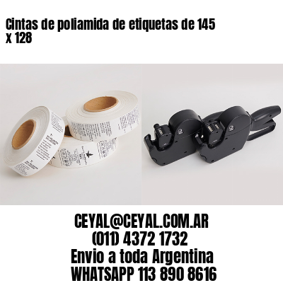 Cintas de poliamida de etiquetas de 145 x 128