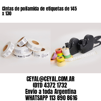 Cintas de poliamida de etiquetas de 145 x 130