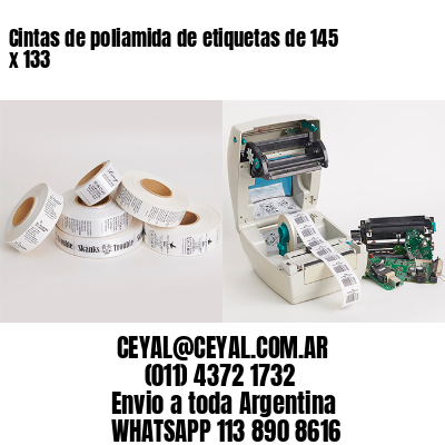 Cintas de poliamida de etiquetas de 145 x 133