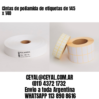 Cintas de poliamida de etiquetas de 145 x 140