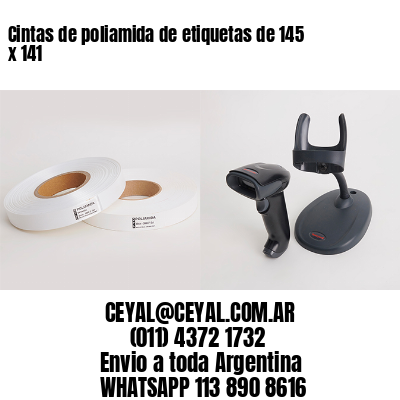 Cintas de poliamida de etiquetas de 145 x 141