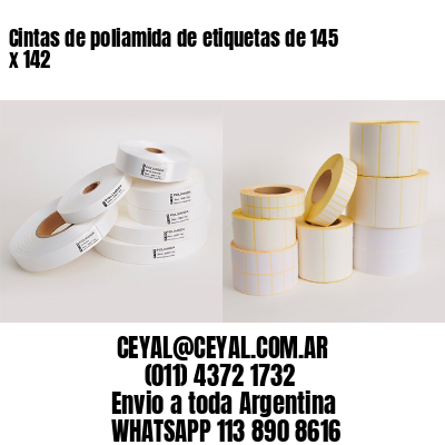 Cintas de poliamida de etiquetas de 145 x 142