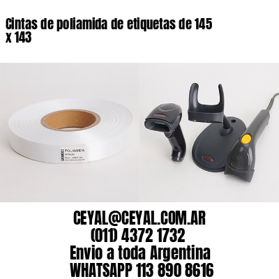 Cintas de poliamida de etiquetas de 145 x 143