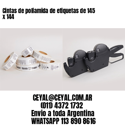 Cintas de poliamida de etiquetas de 145 x 144