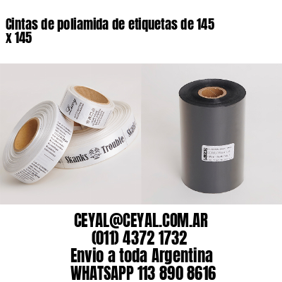 Cintas de poliamida de etiquetas de 145 x 145