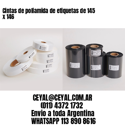 Cintas de poliamida de etiquetas de 145 x 146