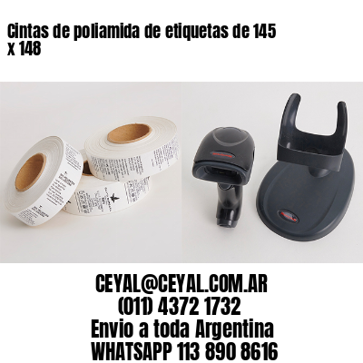 Cintas de poliamida de etiquetas de 145 x 148