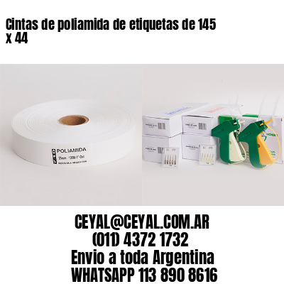 Cintas de poliamida de etiquetas de 145 x 44