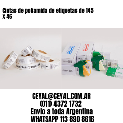Cintas de poliamida de etiquetas de 145 x 46