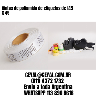 Cintas de poliamida de etiquetas de 145 x 49