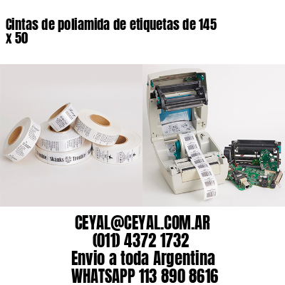 Cintas de poliamida de etiquetas de 145 x 50
