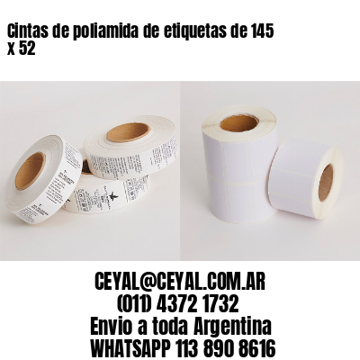Cintas de poliamida de etiquetas de 145 x 52