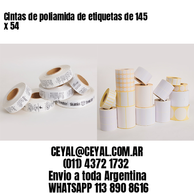 Cintas de poliamida de etiquetas de 145 x 54