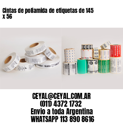 Cintas de poliamida de etiquetas de 145 x 56