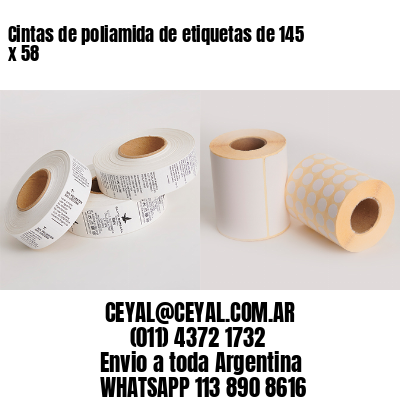 Cintas de poliamida de etiquetas de 145 x 58