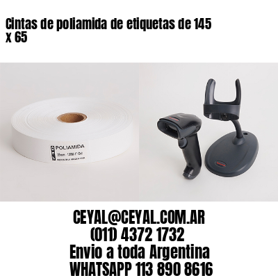 Cintas de poliamida de etiquetas de 145 x 65