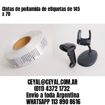 Cintas de poliamida de etiquetas de 145 x 70