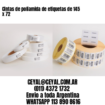 Cintas de poliamida de etiquetas de 145 x 72
