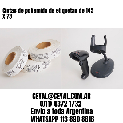 Cintas de poliamida de etiquetas de 145 x 73